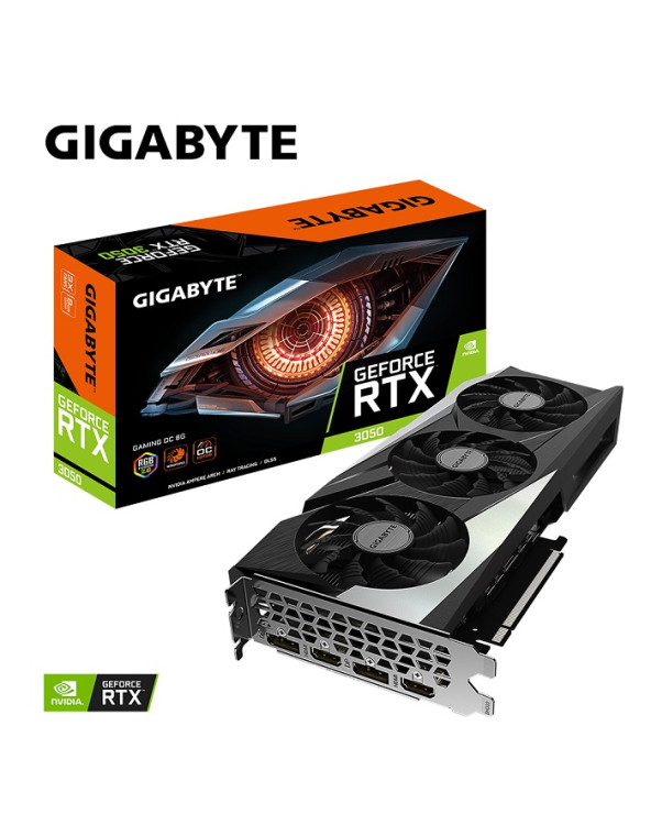 GIGABYTE VGA GV-N3050GAMING OC-8GD, 8GB, GDDR6