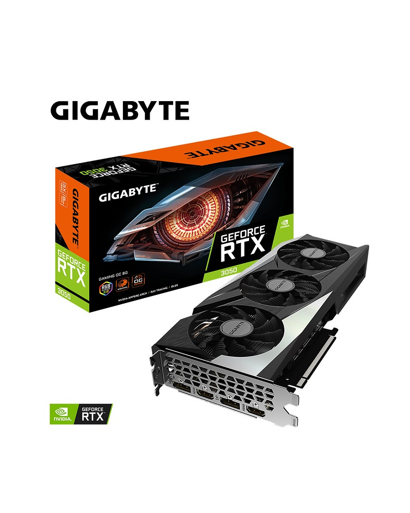 GIGABYTE VGA GV-N3050GAMING OC-8GD, 8GB, GDDR6