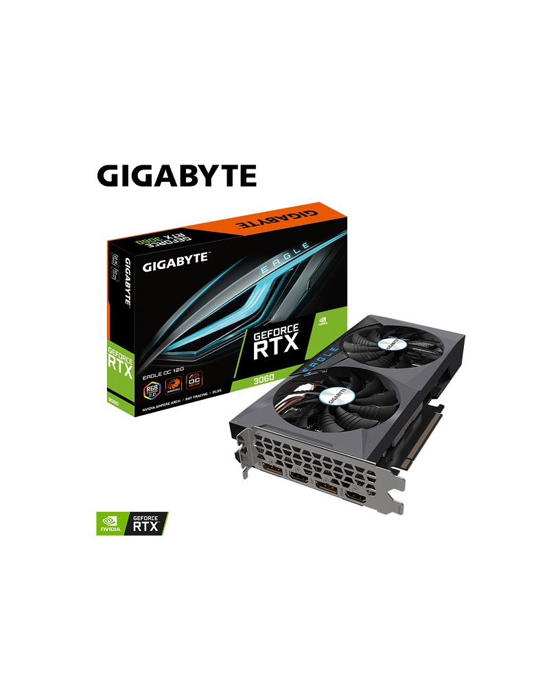 GIGABYTE VGA GV-N3060EAGLE OC-12GD 2.0 , 12GB, GDDR6