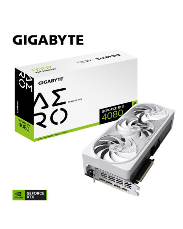 GIGABYTE VGA GV-N4080AERO OC-16GD, 16GB, GDDR6X