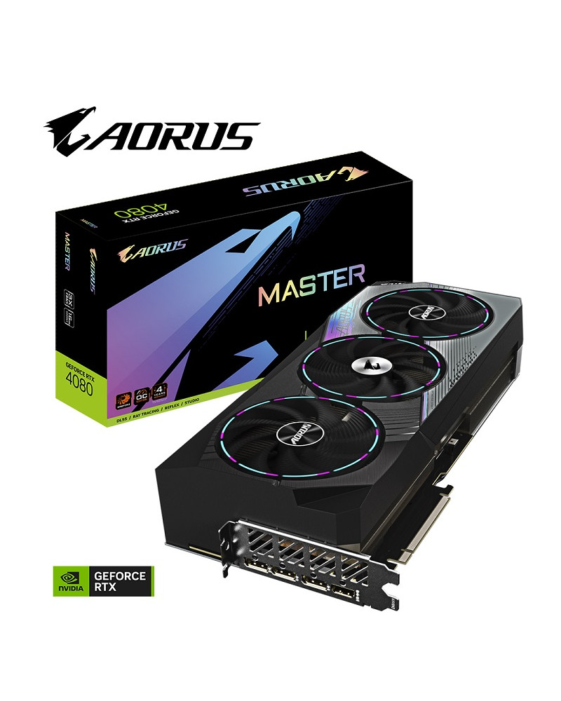 GIGABYTE VGA GV-N4080AORUS M-16GD, 16GB, GDDR6X