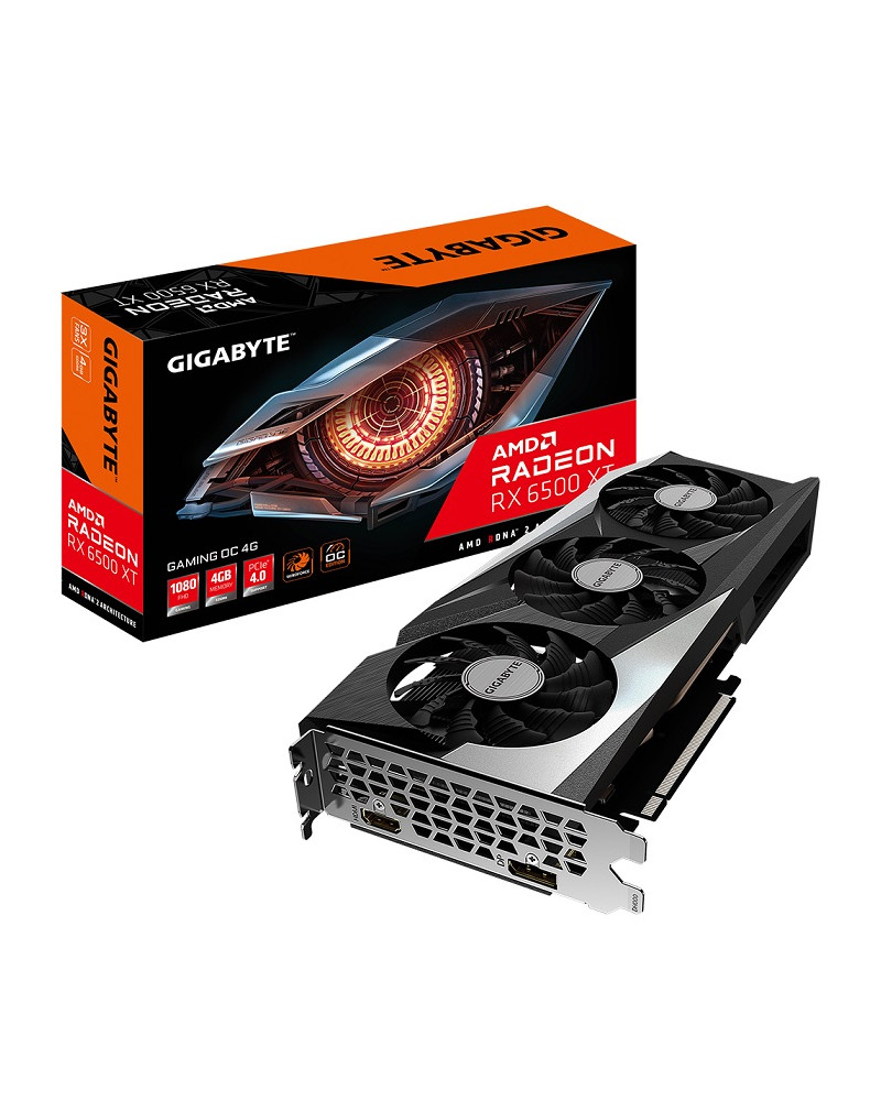 GIGABYTE VGA GV-R65XTGAMING OC-4GD, 4GB, GDDR6