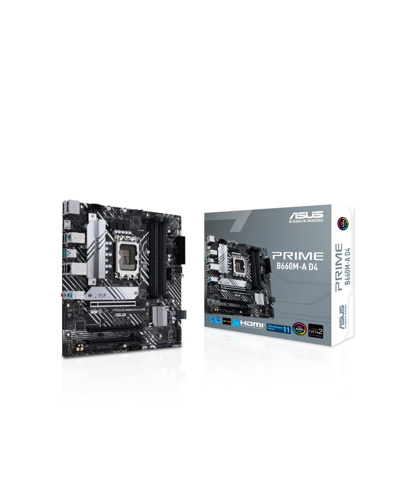 ASUS MOTHERBOARD PRIME B660M-A D4, 1700, DDR4, MATX