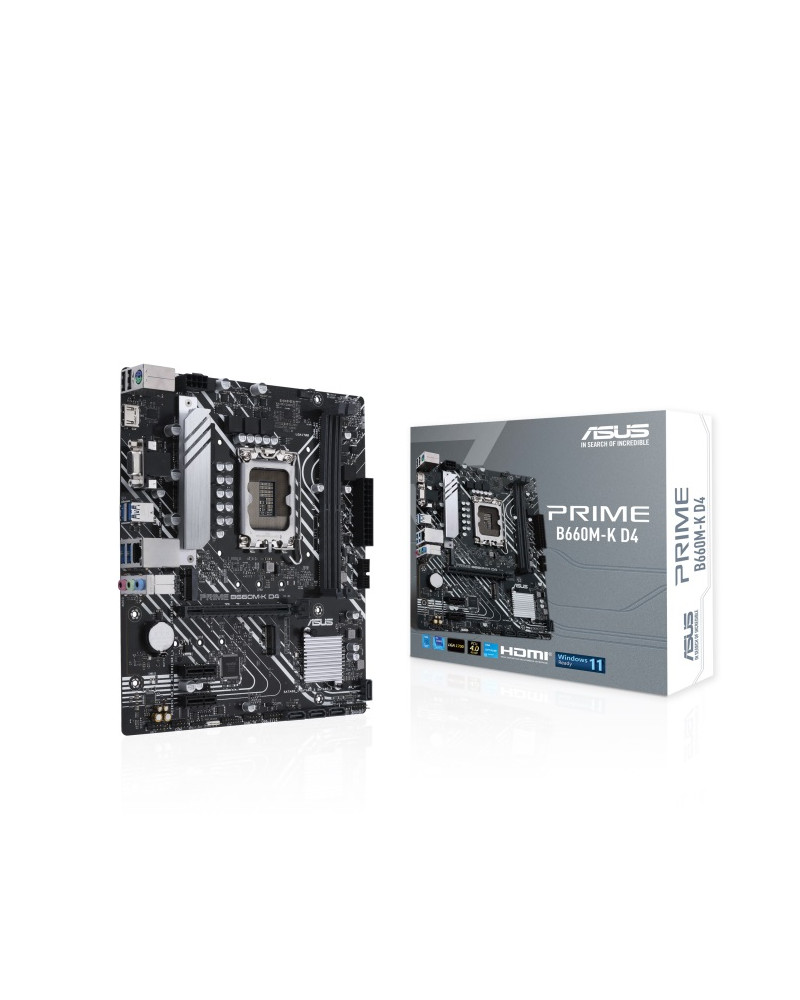 ASUS MOTHERBOARD PRIME B660M-K D4, 1700, DDR4, MATX