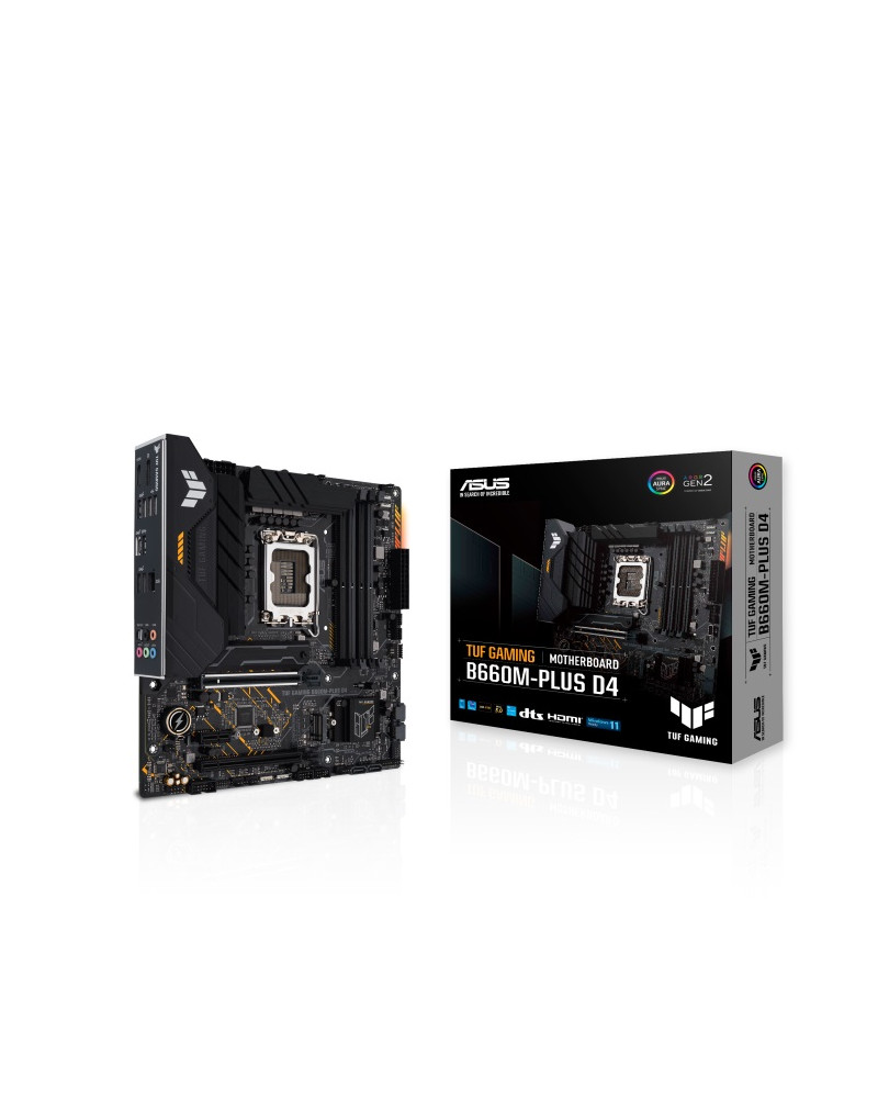 ASUS MOTHERBOARD TUF GAMING B660M-PLUS D4, 1700, DDR4, MATX