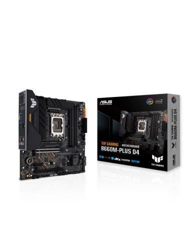 ASUS MOTHERBOARD TUF GAMING B660M-PLUS D4, 1700, DDR4, MATX