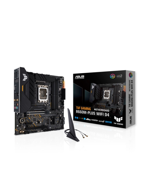 ASUS MOTHERBOARD TUF GAMING B660M-PLUS WIFI D4, 1700, DDR4, MATX