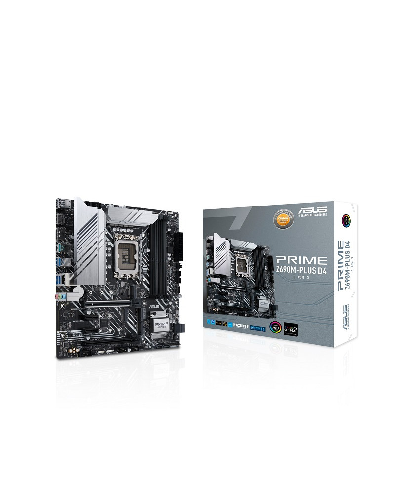 ASUS MOTHERBOARD PRIME Z690M-PLUS D4, 1700, DDR4, MATX