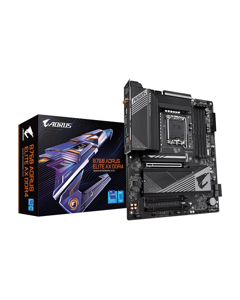 GIGABYTE MOTHERBOARD B760 AORUS ELITE AX DDR4, 1700, ATX