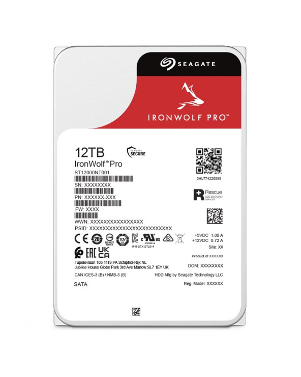 SEAGATE IronWolf Pro 12T ST12000NT001, SATA III, 3.5''