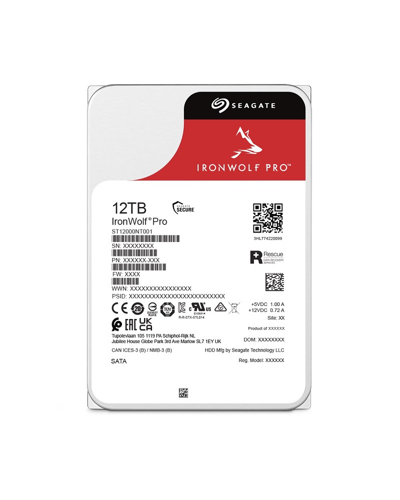 SEAGATE IronWolf Pro 12T ST12000NT001, SATA III, 3.5''