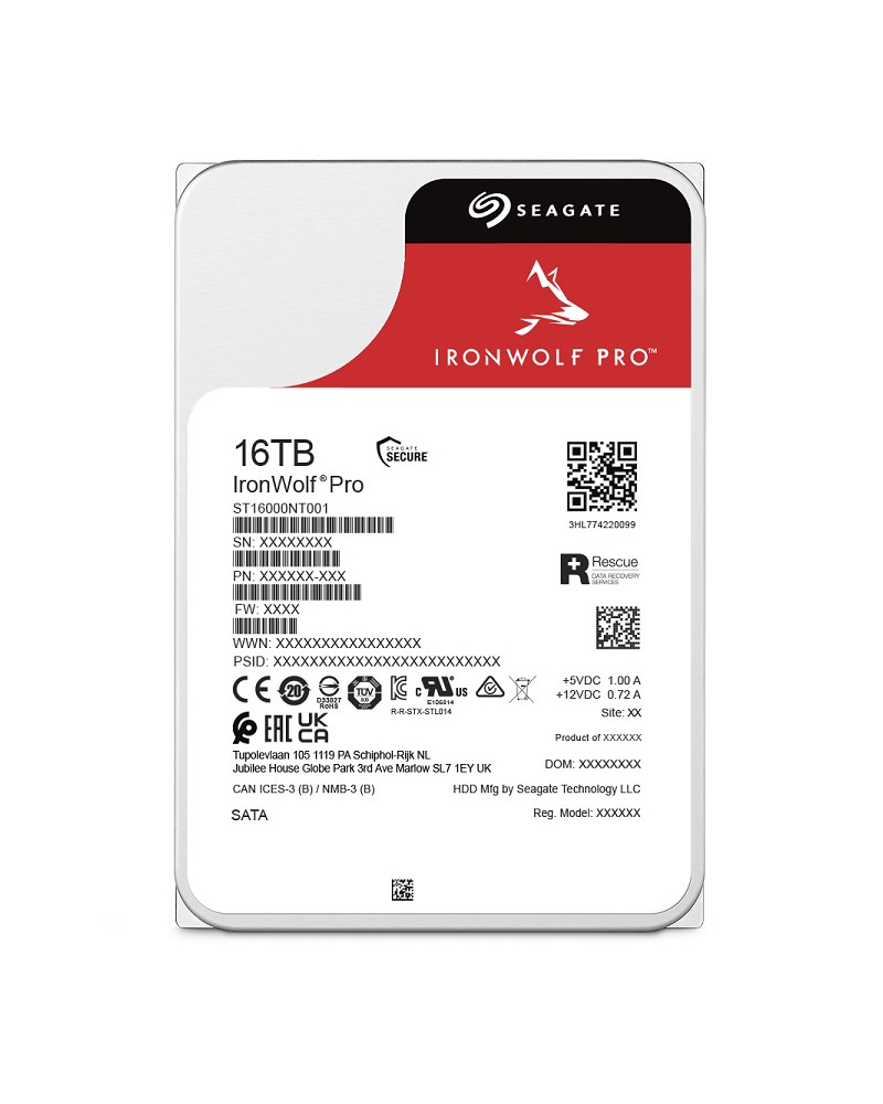 SEAGATE IronWolf Pro 16T ST16000NT001, SATA III, 3.5''