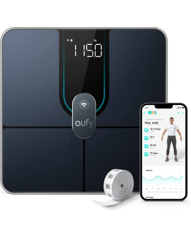 ANKER Eufy Smart Scale P2 PRO Wi-Fi Bluetooth Heart Rate Black