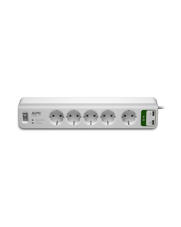 APC Essential SurgeArrest PM5U-GR 5Οutlet with USB Charger