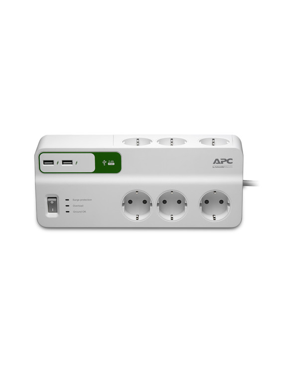 APC Essential SurgeArrest PM6U-GR 6Οutlet with USB Charger