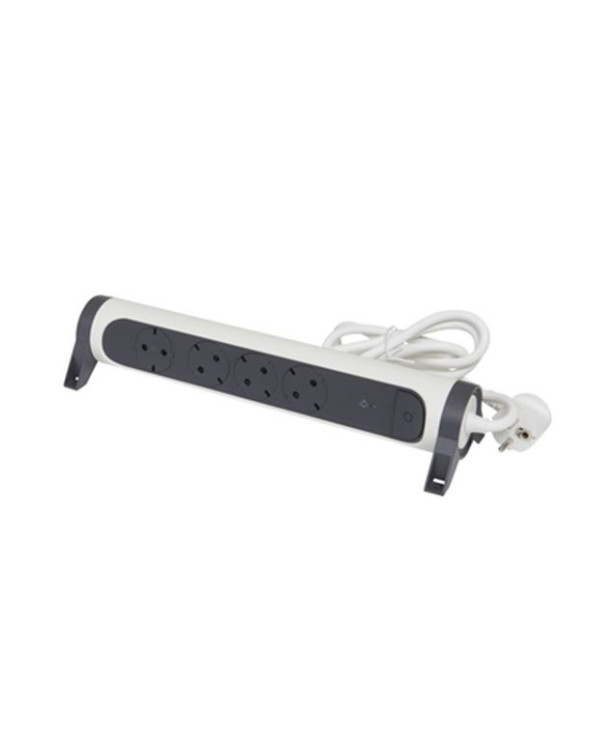 Legrand SurgeArrest 4 Outlets 1.5m Cable SPD White/Grey Rotating