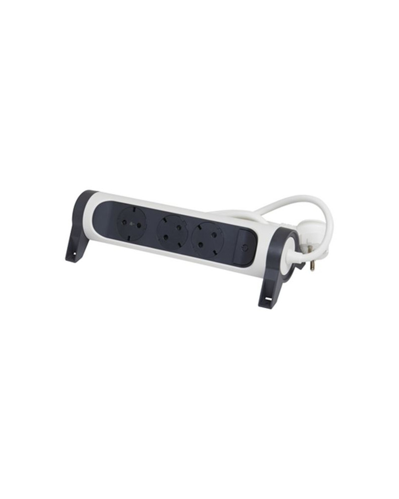 Legrand SurgeArrest 3 Outlets 3m Cable  White/Grey Rotating