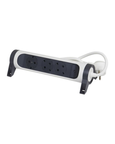 Legrand SurgeArrest 3 Outlets 3m Cable  White/Grey Rotating