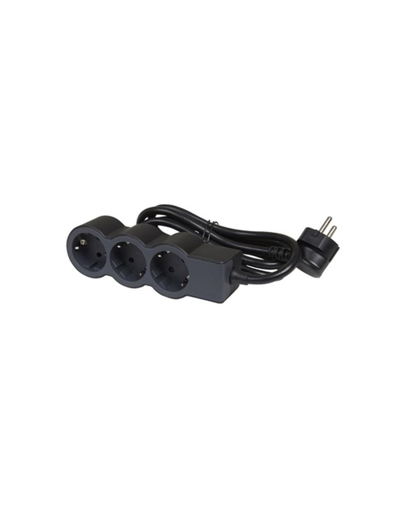 Legrand SurgeArrest 3 Outlets 1.5m Cable  Black/Grey