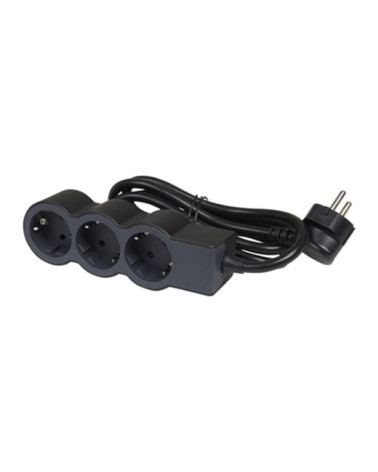 Legrand SurgeArrest 3 Outlets 1.5m Cable  Black/Grey