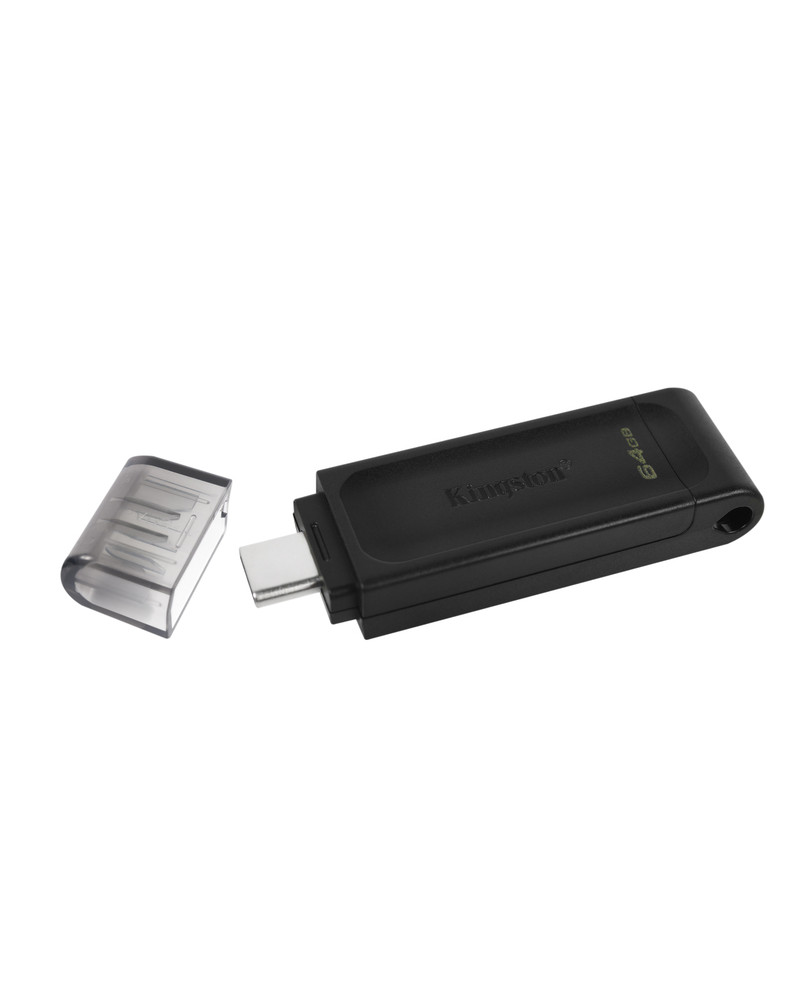 KINGSTON USB Stick Data Traveler DT70/64GB, USB 3.2 Type-C, Black