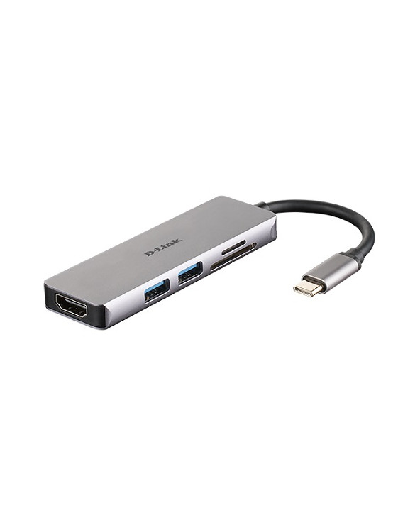 D-LINK DUB-M530 5-IN-1 USB-C HUB HDMI & SD/MSD