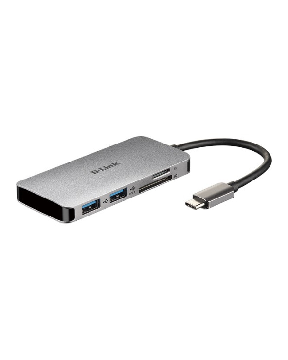 D-LINK DUB-M610 6-IN-1 USB-C HUB HDMI,READER, PD