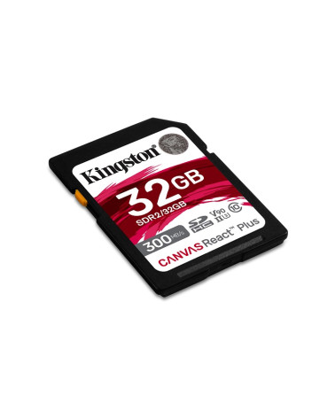 KINGSTON Memory Card Secure Digital Canvas React Plus SDR2/32GB, Class 10, UHS-II, U3, V90