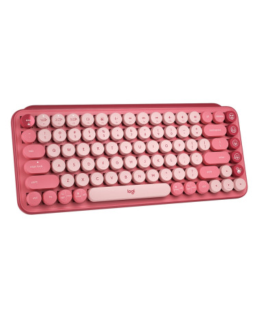 LΟGITECH Pop Keys Wireless Mechanical Emoji Keyboard Heartbreaker