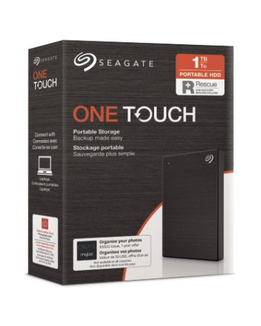 SEAGATE  HDD EXT. OneTouch HDD 1TB, STKB1000400, USB3.0, 2.5'', BLACK