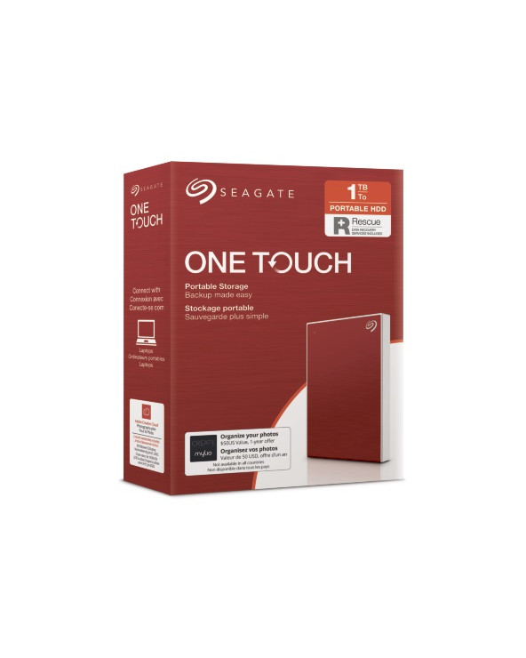 SEAGATE  HDD EXT. OneTouch HDD 1TB, STKB1000403, USB3.0, 2.5'', RED