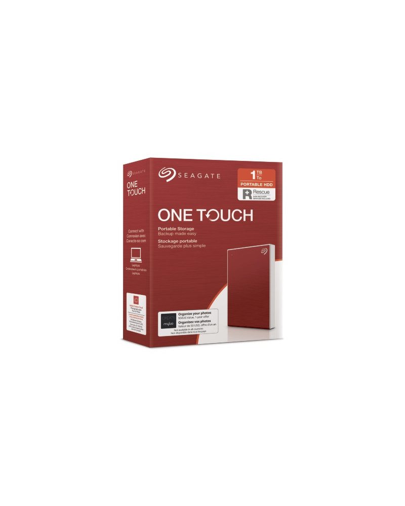 SEAGATE  HDD EXT. OneTouch HDD 1TB, STKB1000403, USB3.0, 2.5'', RED