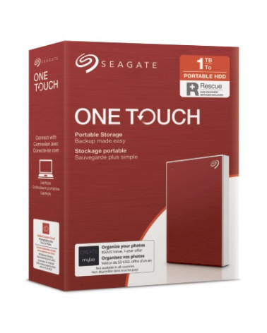 SEAGATE  HDD EXT. OneTouch HDD 1TB, STKB1000403, USB3.0, 2.5'', RED