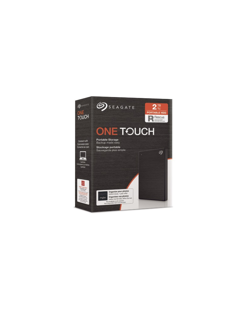 SEAGATE  HDD EXT. OneTouch HDD 2TB, STKB2000400, USB3.0, 2.5'', BLACK