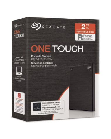 SEAGATE  HDD EXT. OneTouch HDD 2TB, STKB2000400, USB3.0, 2.5'', BLACK