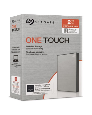 SEAGATE  HDD EXT. OneTouch HDD 2TB, STKB2000401, USB3.0, 2.5'', SILVER