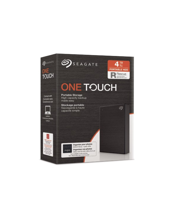 SEAGATE  HDD EXT. OneTouch HDD 4TB, STKC4000400, USB3.0, 2.5'', BLACK