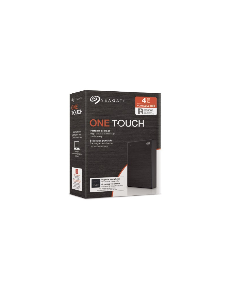 SEAGATE  HDD EXT. OneTouch HDD 4TB, STKC4000400, USB3.0, 2.5'', BLACK