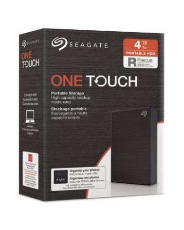 SEAGATE  HDD EXT. OneTouch HDD 4TB, STKC4000400, USB3.0, 2.5'', BLACK