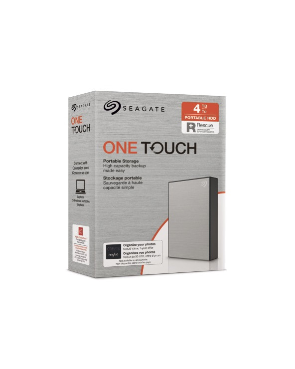 SEAGATE  HDD EXT. OneTouch HDD 4TB, STKC4000401, USB3.0, 2.5'', SILVER