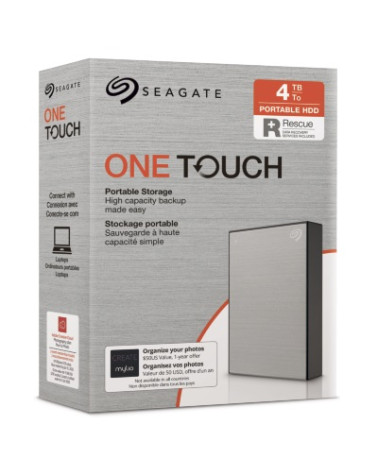 SEAGATE  HDD EXT. OneTouch HDD 4TB, STKC4000401, USB3.0, 2.5'', SILVER