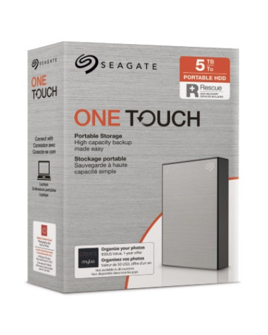 SEAGATE  HDD EXT. OneTouch HDD 5TB, STKC5000401, USB3.0, 2.5'', SILVER