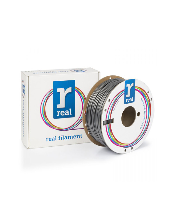 REAL PETG 3D Printer Filament -Silver- spool of 1Kg - 2.85mm (REFPETGRSILVER1000MM285)