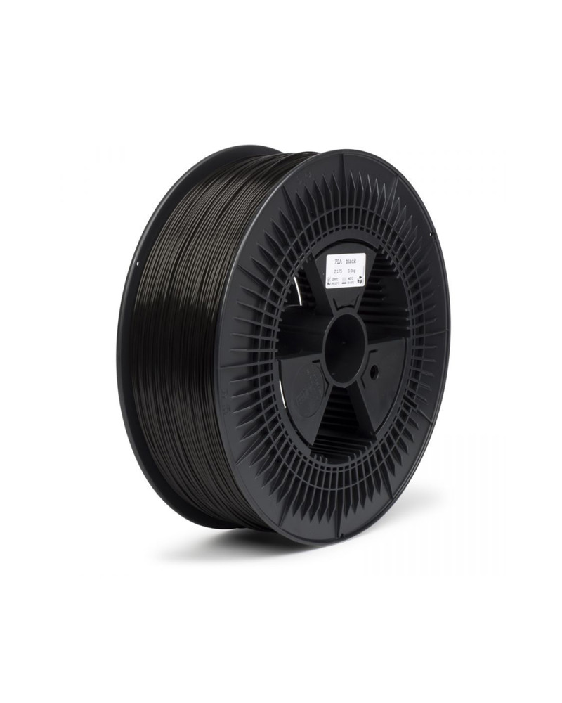 REAL PLA 3D Printer Filament - Black- spool of 5Kg – 2.85mm (REFPLARBLACK5000MM285)