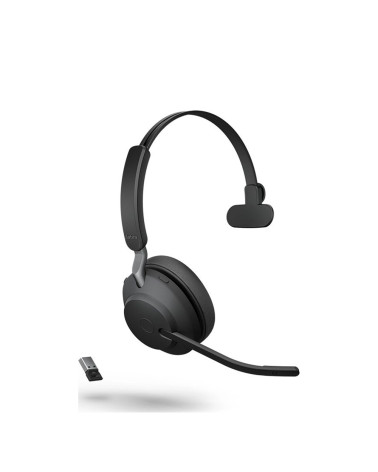 Jabra Evolve2 65 VOIP Headset Link380a MS Mono Black (26599-899-999) (JAB26599-899-999)