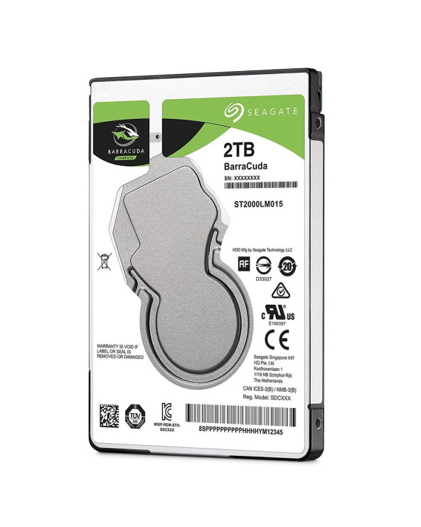 Εσωτερικός Σκληρός Δίσκος SEAGATE 2.5'' 2TB Sata III Barracuda (ST2000LM015) (SEAST2000LM015)