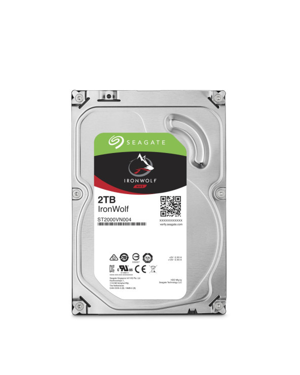 Εσωτερικός Σκληρός Δίσκος SEAGATE 3.5' 2TB Sata III Ironwolf (ST2000VN004) (SEAST2000VN004)