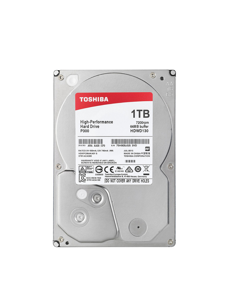 P300 - High-Performance Hard Drive 3.5'' 1TB (CMR) (HDWD110UZSVA) (TOSHDWD110UZSVA)