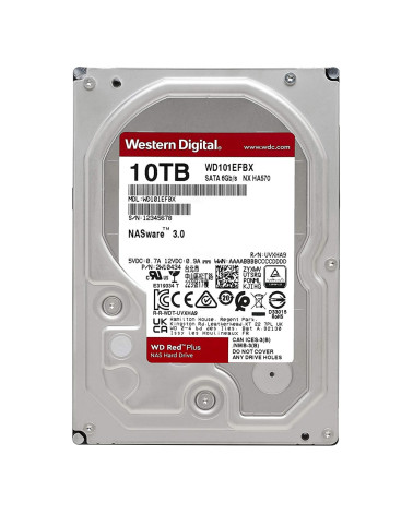 Western Digital Red Plus NAS Hard Drive 10TB 3.5" (CMR) (WD101EFBX)