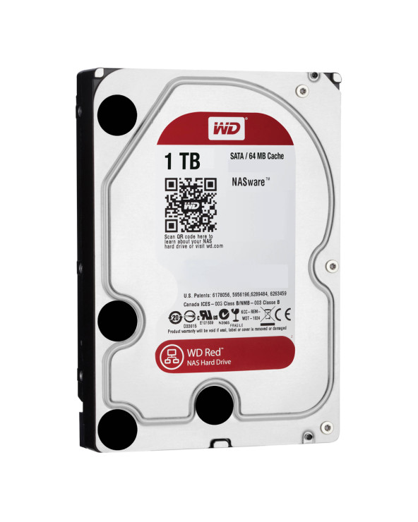 Western Digital Εσωτερικός Σκληρός Δίσκος 1 TB (CMR) (Red 3.5") (WD10EFRX)